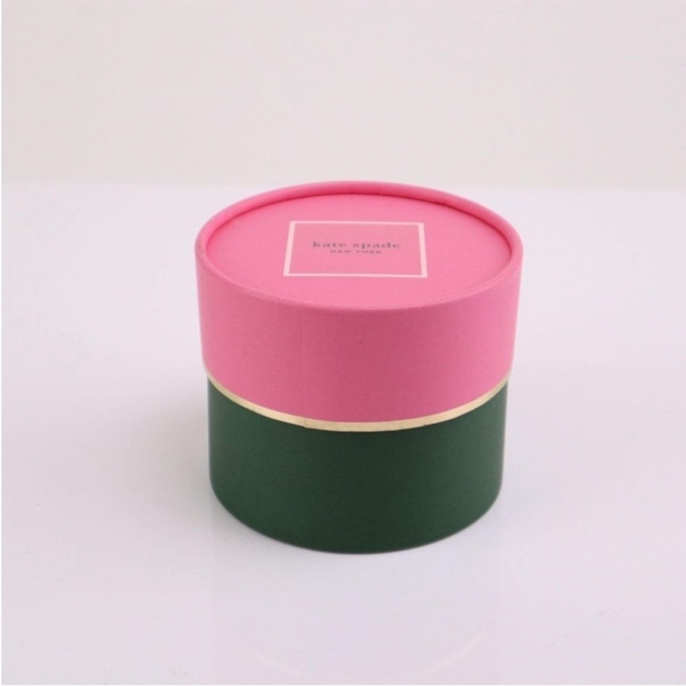 Kate Spade Pink and Green Round GIFT Box for Jewelry or storage